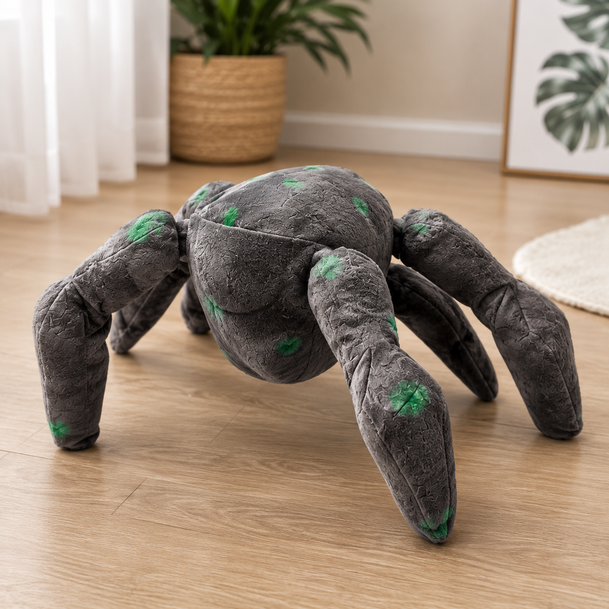 Interactive Crawling Spider Plush Toy