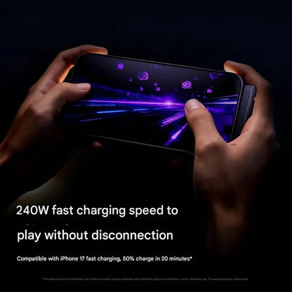 🏆Official Authorized | MFi-Certified Cables🔥 2-in-1 Cable 240W Fast Charging with Phone Stand