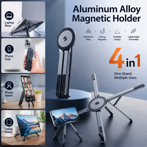 🔥LAST DAY 60% OFF4-in-1 Multifunctional Magnetic Device Stand