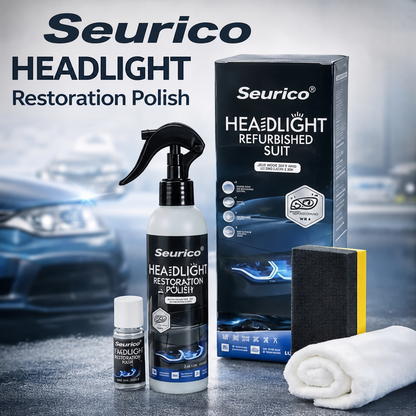 🚘Automotive Headlamp Restoration Fluid Kit – 💡Suitable for Yellowed or Foggy Lenses & Clear Surfaces | Essential for Home & Garage Use🏠