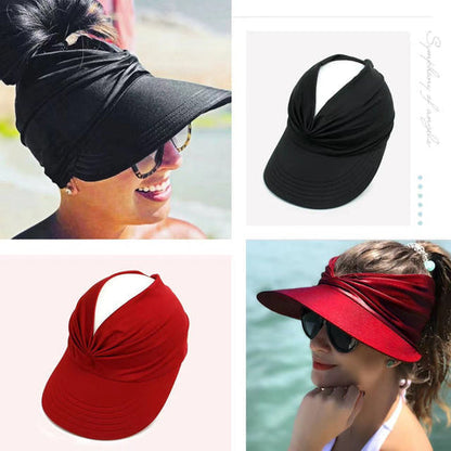 💥LAST DAY SALE 75%OFF💥UPF 50+ Sun Visor Ponytail Hat