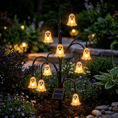 🎃 Halloween Solar Tree Stump Light