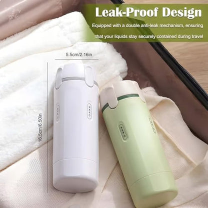 🧴 50% OFF NOW! 🎉 4-in-1 Travel Dispenser Bottles – Leak-Proof, Refillable & TSA Approved