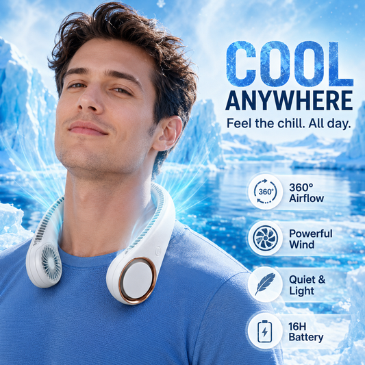 Budevia AirFlow Pro 2.0— Neck Fan For Hot Flashes & Sweats
