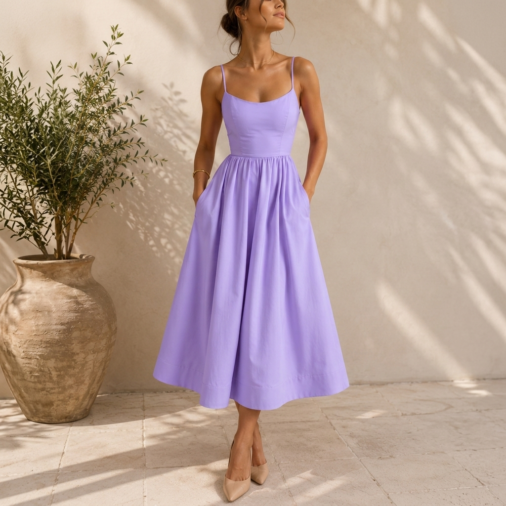 Lavender Dream Midi Dress