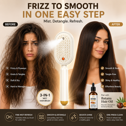 💜 New for 2026 · 60% Off - Moisture Spray Hair Massage Comb