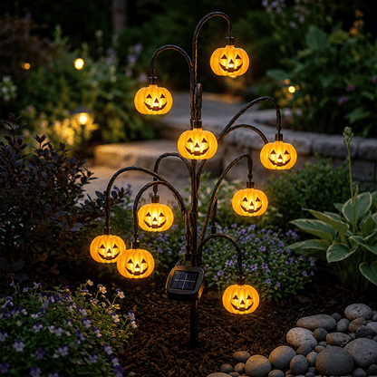 🎃 Halloween Solar Tree Stump Light