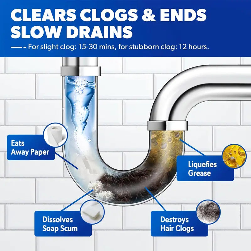Avyroa™Foaming Drain Cleaner: Dissolves 200+ Clogs & Kills 99% Bacteria