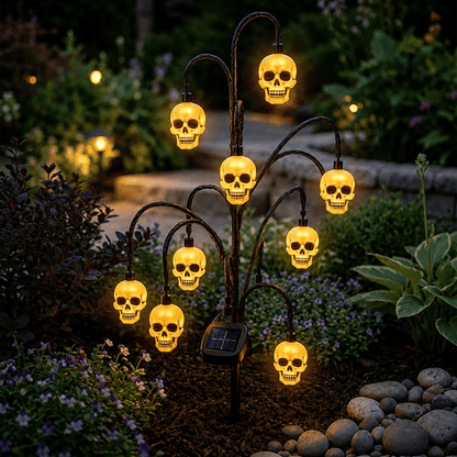 🎃 Halloween Solar Tree Stump Light