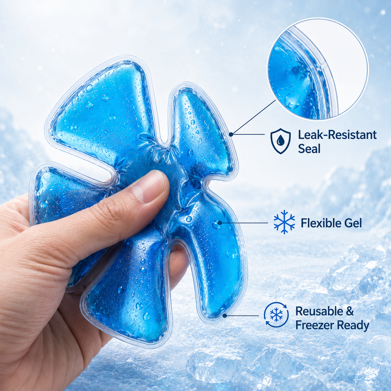 Avyroa® Reusable Cooling Ice Pad for Hats – Instant Relief from Heat, Sweat & Stuffiness