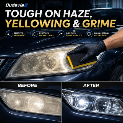 🔥 Last Day 50% OFF🚘Automotive Headlight Restoration Kit for Yellowed & Cloudy Lenses