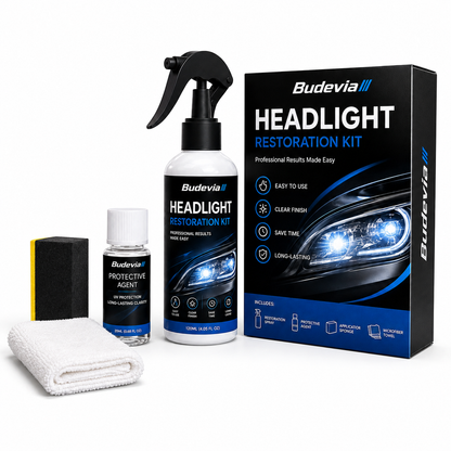 🔥 Last Day 50% OFF🚘Automotive Headlight Restoration Kit for Yellowed & Cloudy Lenses