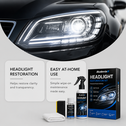 🔥 Last Day 50% OFF🚘Automotive Headlight Restoration Kit for Yellowed & Cloudy Lenses