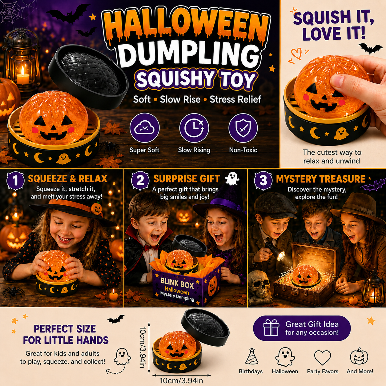 🔥New for 2026 · 50% Off 🎃👻 – Adorable Halloween Ghost Squishies You Can't Put Down!