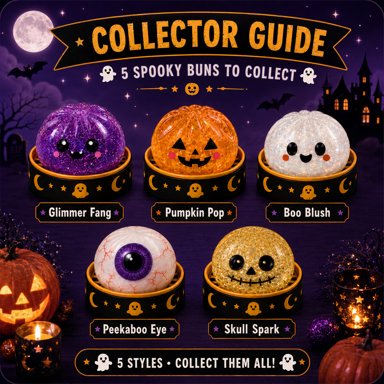 Halloween Dumpling Squishy collection