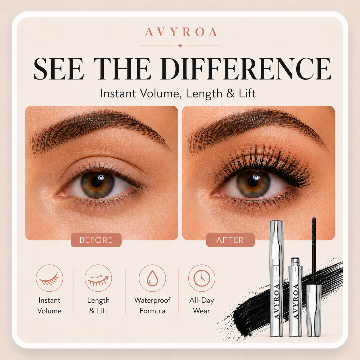 💥LAST DAY SALE 70%OFF💥 Buy 1 Get 1 Free Today! Waterproof Mascara