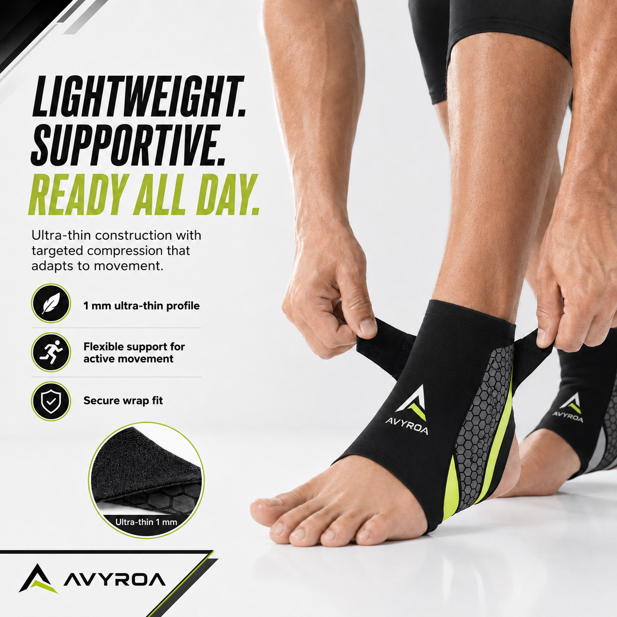 Avyroa™ Ankle Support Brace for Sprains and Stability Protection