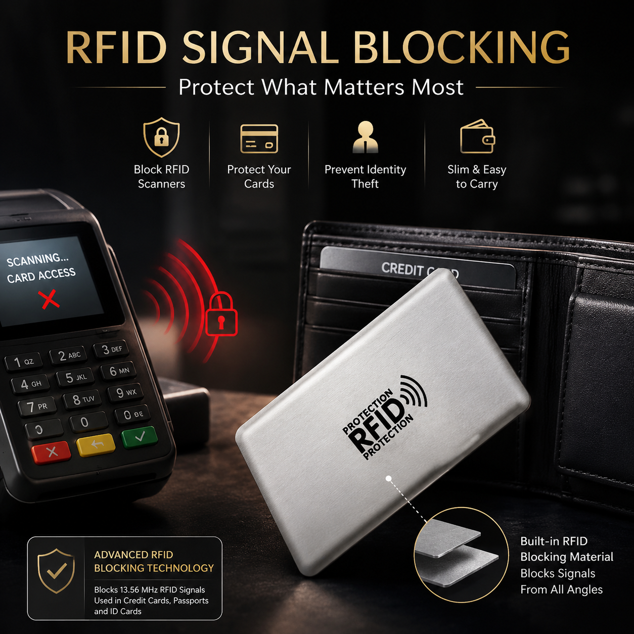 RFID Blocking Sleeves for Credit Cards