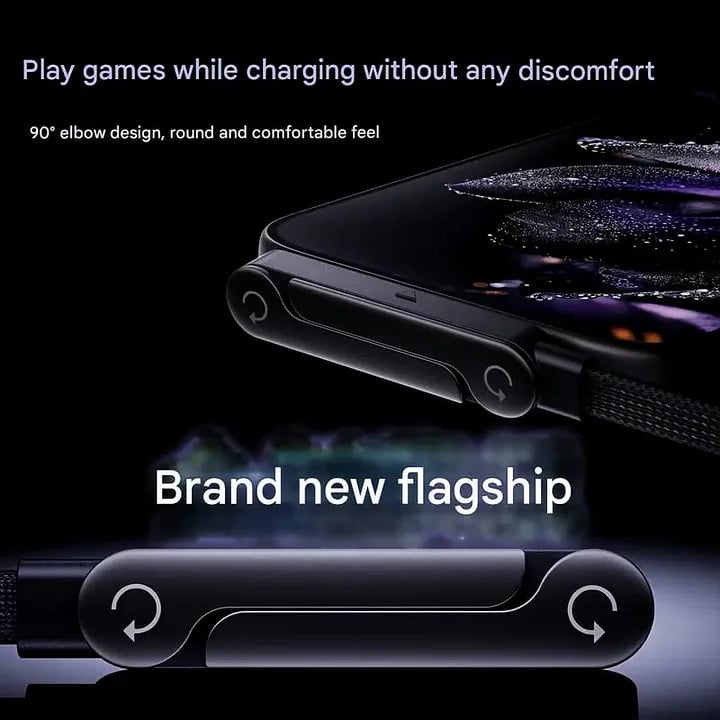 🏆Official Authorized | MFi-Certified Cables🔥 2-in-1 Cable 240W Fast Charging with Phone Stand