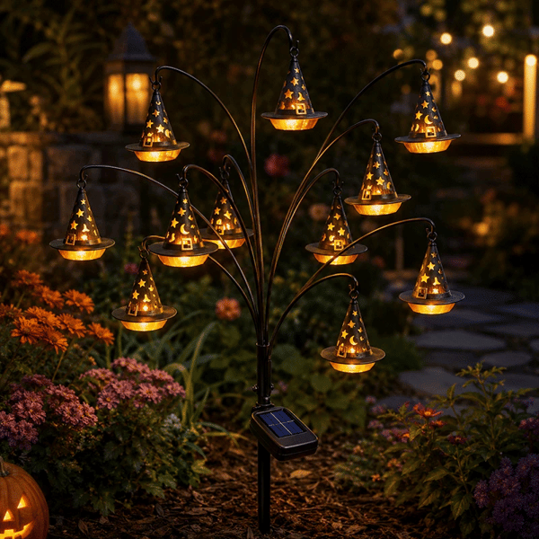 🎃 Halloween Solar Tree Stump Light
