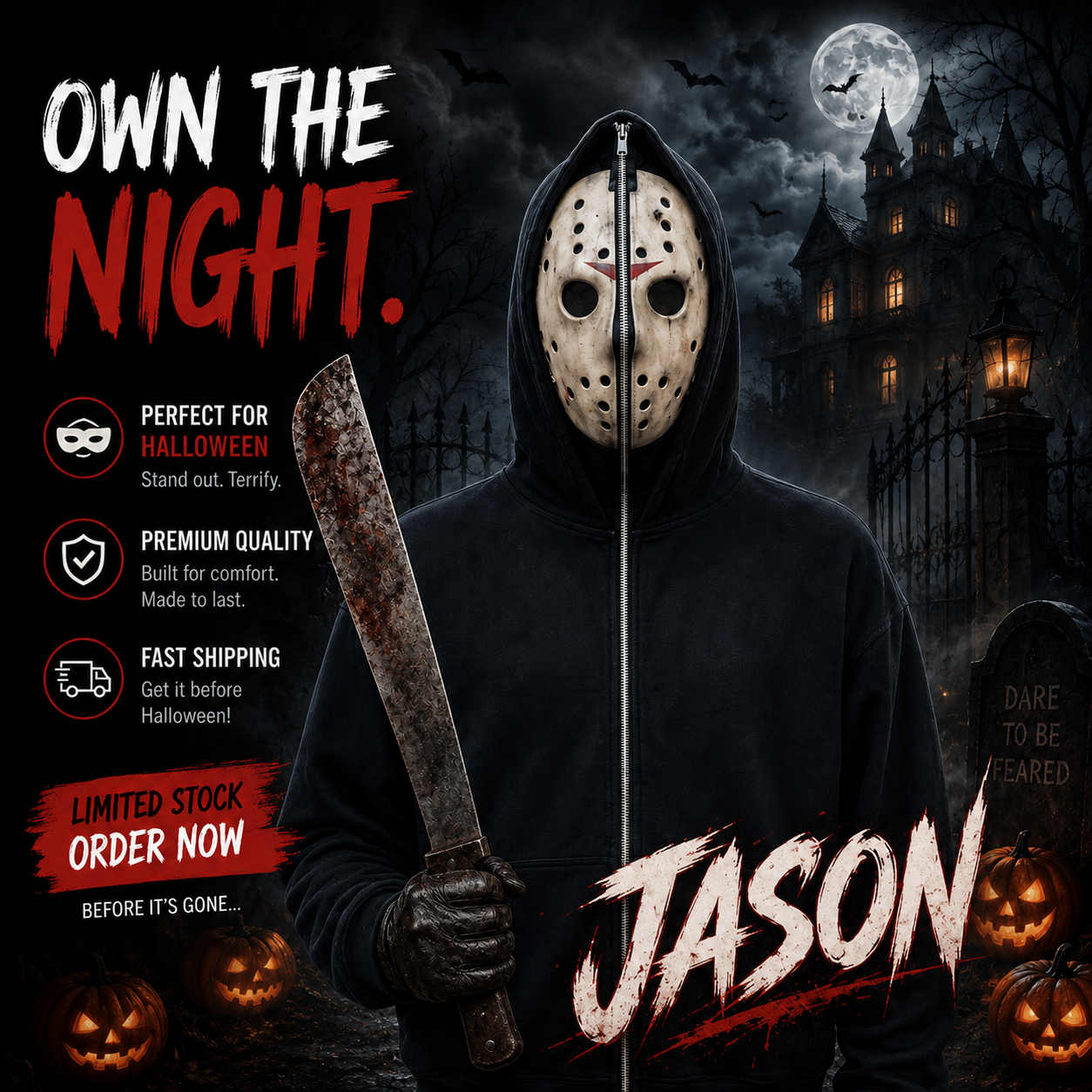 Horror Zip up Hoodie